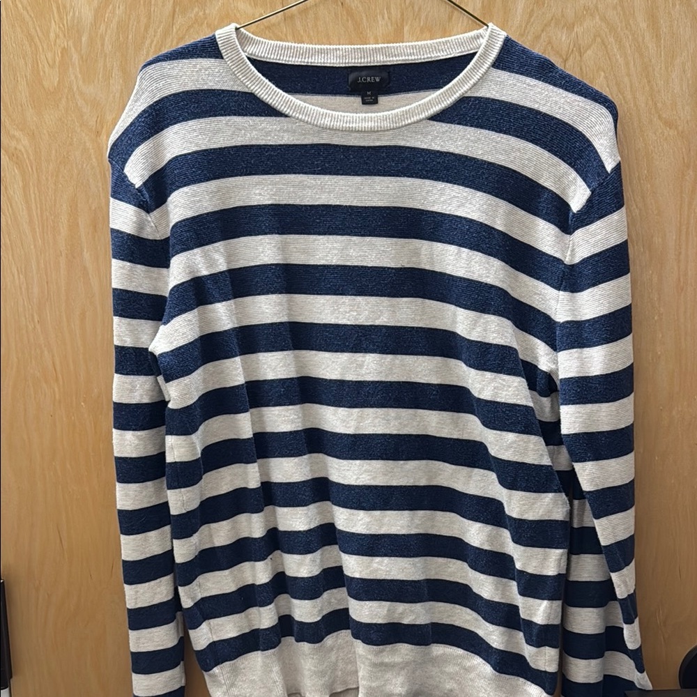 COPY - J.Crew Blue and White Striped Sweater
